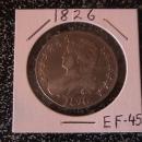 Capped Bust, Lettered Edge Silver half Dollar 1826