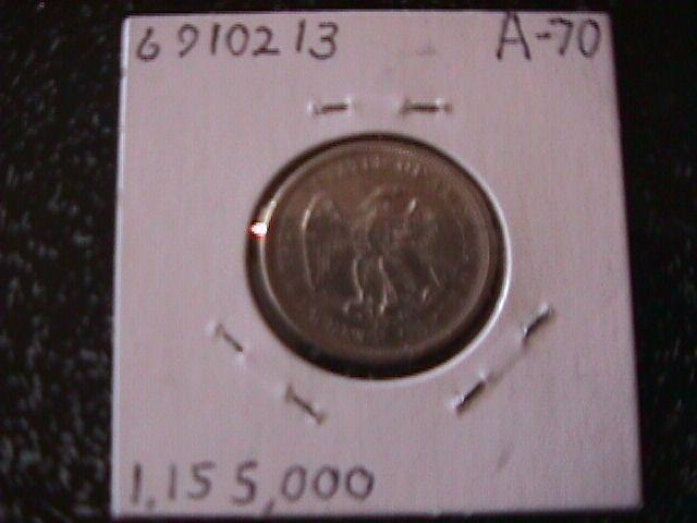 Liberty Seated Silver Graded Fine Twenty cent Piece 1875-S