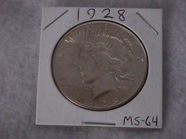 Peace Type Silver dollar 1928 MS-64