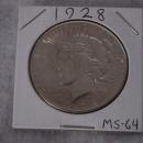 Peace Type Silver dollar 1928 MS-64