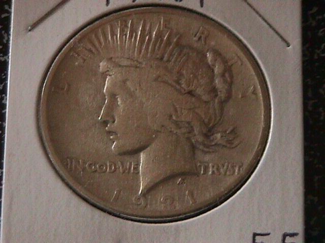 Peace Type Silver Dollar 1921 Extremely Fine