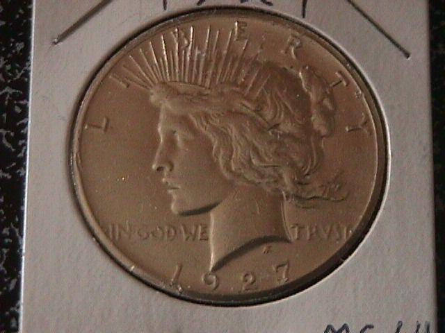 Peace Type Silver Dollar 1927 MS-64