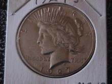 Peace Type Silver Dollar 1927-S MS #-63 Condition
