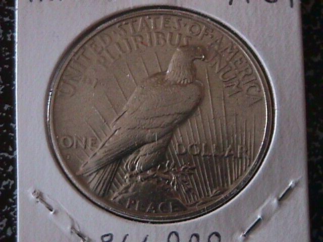 Peace Type Silver Dollar 1927-S MS #-63 Condition