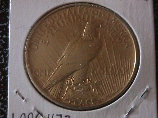 Peace Type Silver Dollar 1921 AU # 50 Condition