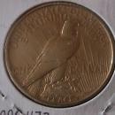 Peace Type Silver Dollar 1921 AU # 50 Condition