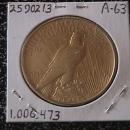Peace Type Silver Dollar 1921 AU # 50 Condition