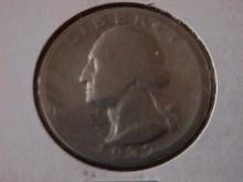 Washington Silver Quarter 1932-D VG