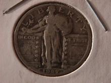 Standing Liberty Silver Quarter 1927-D Very Fine