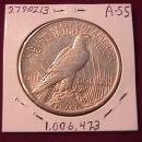 Peace Type Silver Dollar 1921 AU Condition