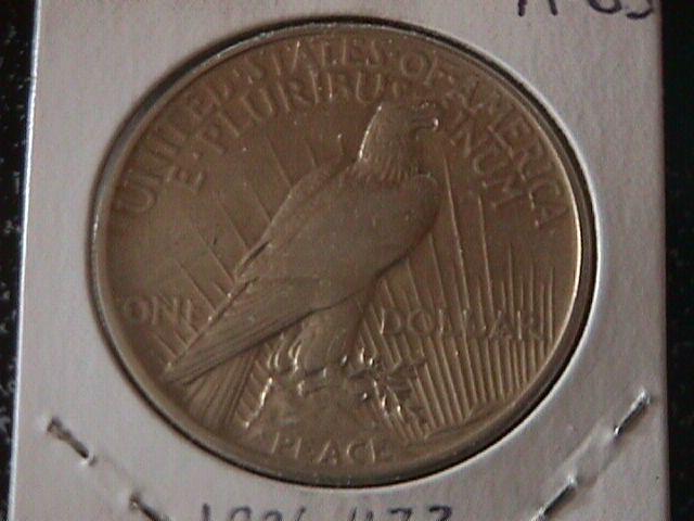 Peace Type Silver Dollar 1921 AU #50 Condition