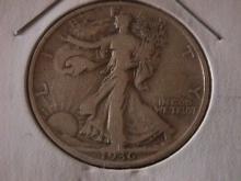 Liberty Walking Silver Half Dollar 1936 Fine Condition