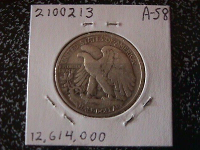 Liberty Walking Silver Half Dollar 1936 Fine Condition