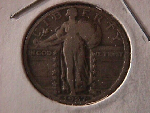 Standing Liberty Silver Quarter 1927-S Fine Condition