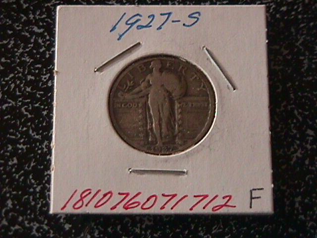 Standing Liberty Silver Quarter 1927-S Fine Condition