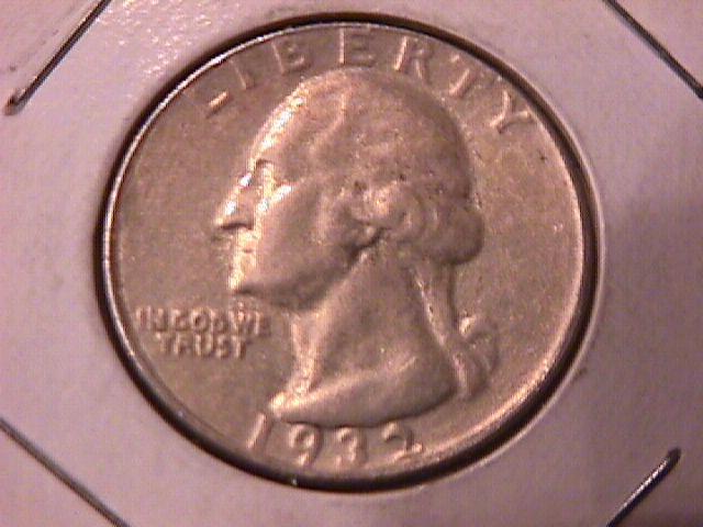 Washington Silver Quarter 1932-S AU #50 Condition
