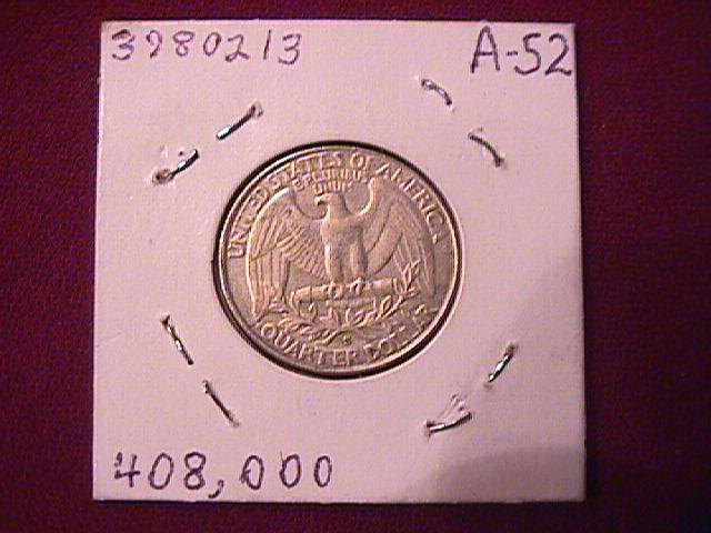 Washington Silver Quarter 1932-S AU #50 Condition
