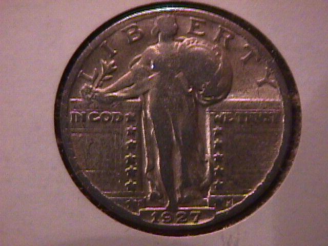 Standing Liberty Silver Quarter 1927-S Very Fine Condition