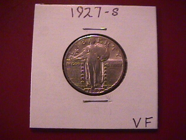 Standing Liberty Silver Quarter 1927-S Very Fine Condition