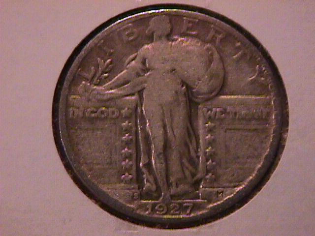 Standing Liberty Silver Quarter 1927-S Very Fine Condition