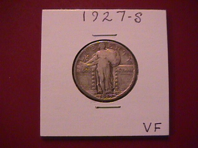 Standing Liberty Silver Quarter 1927-S Very Fine Condition