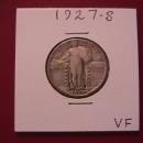 Standing Liberty Silver Quarter 1927-S Very Fine Condition