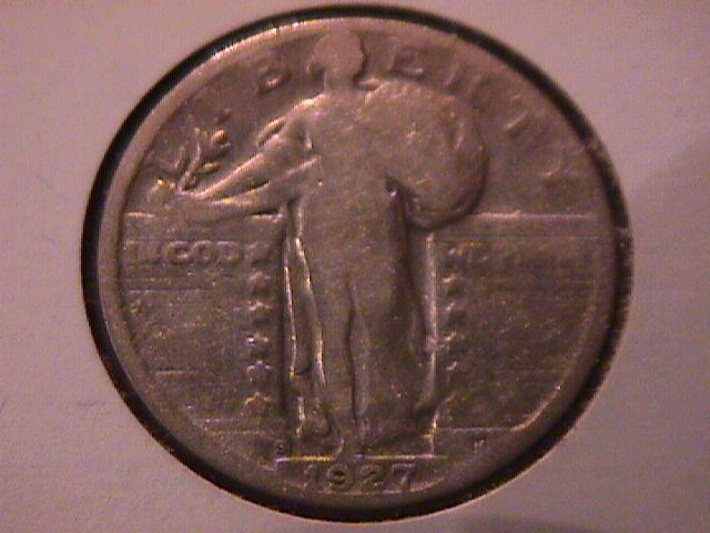 Standing Liberty Silver Quarter 1927-S Fine Plus Condition