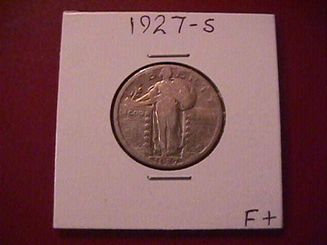 Standing Liberty Silver Quarter 1927-S Fine Plus Condition