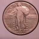 Standing Liberty Silver Quarter 1927-S Very Fine Condition
