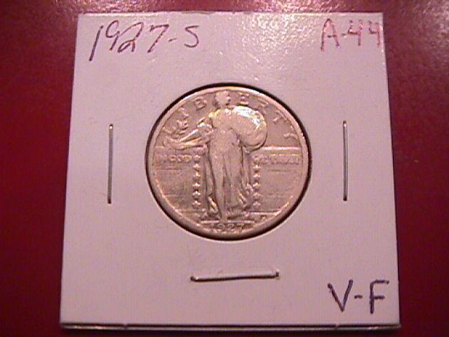 Standing Liberty Silver Quarter 1927-S Very Fine Condition