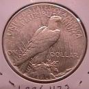 Peace Type Silver Dollar 1921 Almost Uncirculated Condition