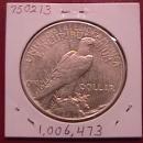 Peace Type Silver Dollar 1921 Almost Uncirculated Condition