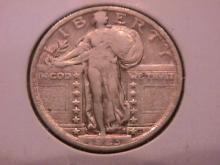 Standing Liberty Silver Quarter 1923 Extremely Fine Condition