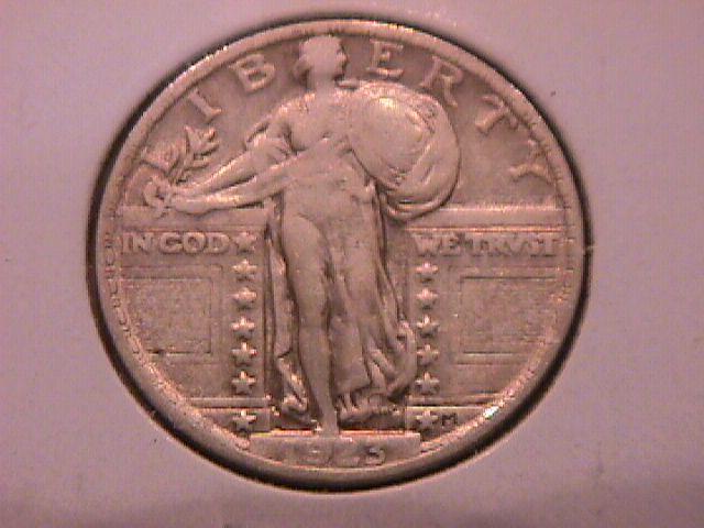 Standing Liberty Silver Quarter 1923 Extremely Fine Condition