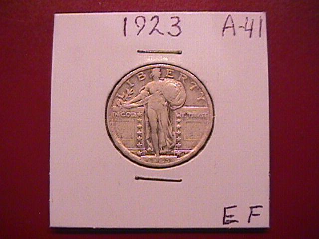 Standing Liberty Silver Quarter 1923 Extremely Fine Condition