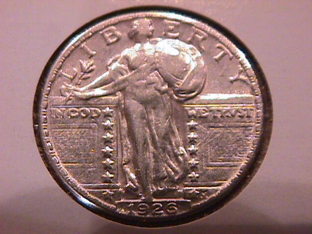 Standing Liberty Silver Quarter 1926 Extremely Fine Condition