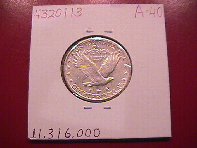 Standing Liberty Silver Quarter 1926 Extremely Fine Condition