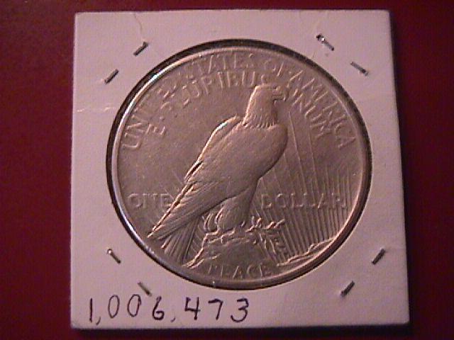 Peace Type Silver Dollar 1921 Extremely Fine Condition