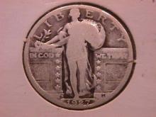 Standing Liberty Silver Quarter 1927-S Very Good Condition