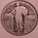 Standing Liberty Silver Quarter 1927-S Very Good Condition