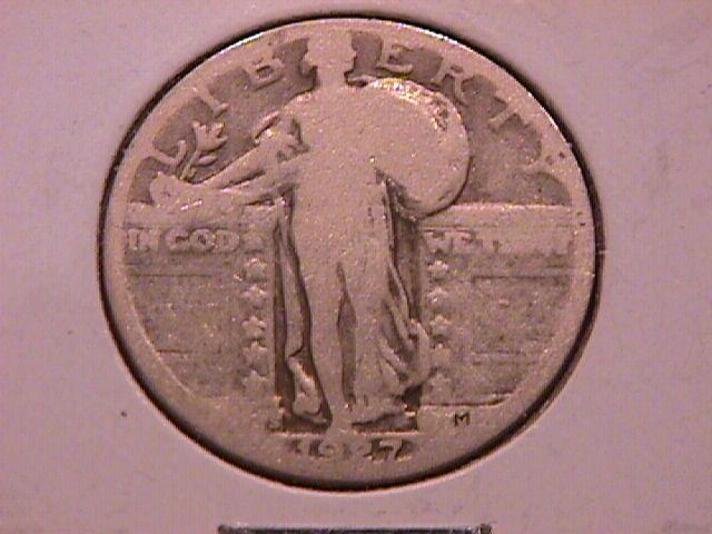 Standing Liberty Silver Quarter 1927-S Very Good Condition