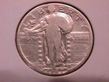 Standing Liberty Silver Quarter 1927-S Fine Condition