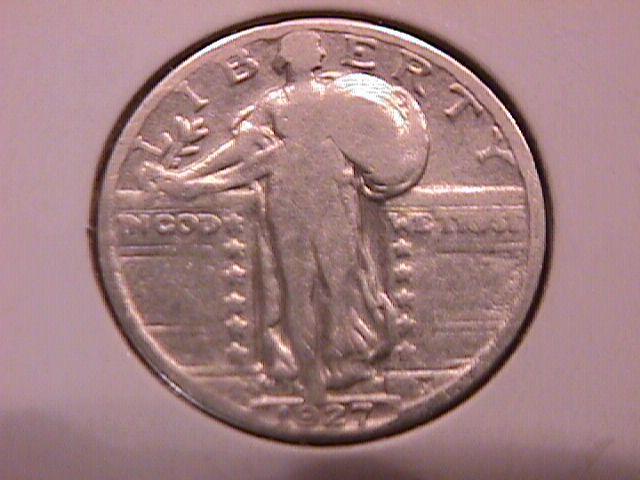 Standing Liberty Silver Quarter 1927-S Fine Condition