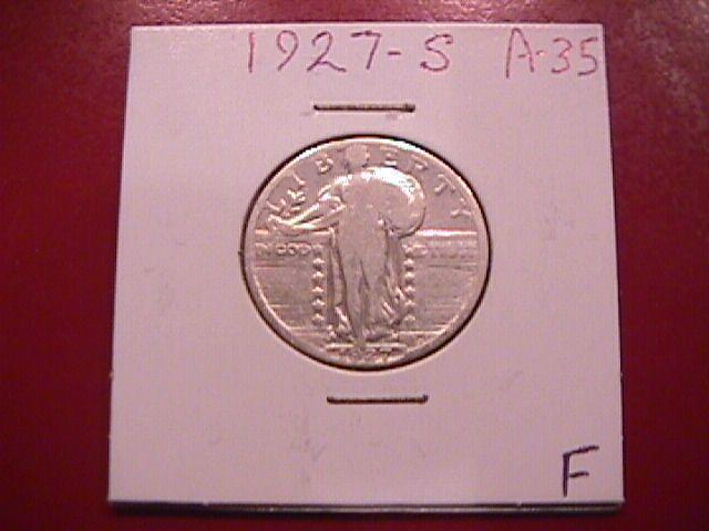 Standing Liberty Silver Quarter 1927-S Fine Condition