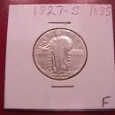 Standing Liberty Silver Quarter 1927-S Fine Condition