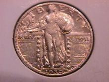 Standing Liberty Silver Quarter 1930-S Extremely Fine Plus Condition