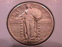Standing Liberty Silver Quarter 1927-D Very Fine Plus Condition