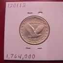Standing Liberty Silver Quarter 1929-S Very Fine Plus Condition