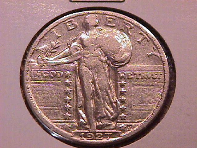 Standing Liberty Silver Quarter 1927 Extremely Fine Plus Condition