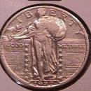 Standing Liberty Silver Quarter 1927 Extremely Fine Plus Condition